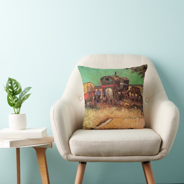 Coussin Tsiganes à la Caravane de Vincent van Gogh (Chaise)