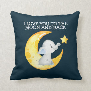 Coussin Tu aimes la lune et le retour