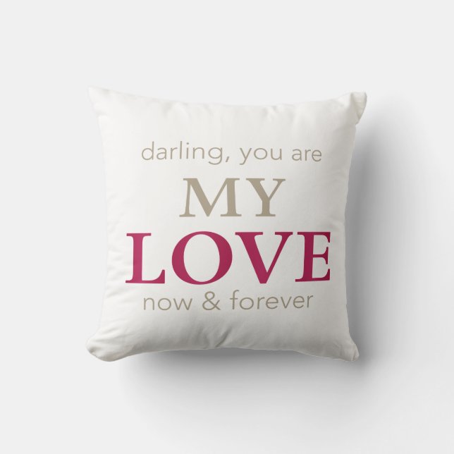 Coussin tu es mon amour Cushion (Recto)