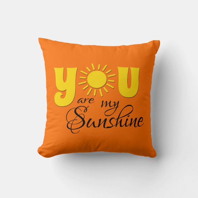 Coussin Tu es mon soleil (Recto)