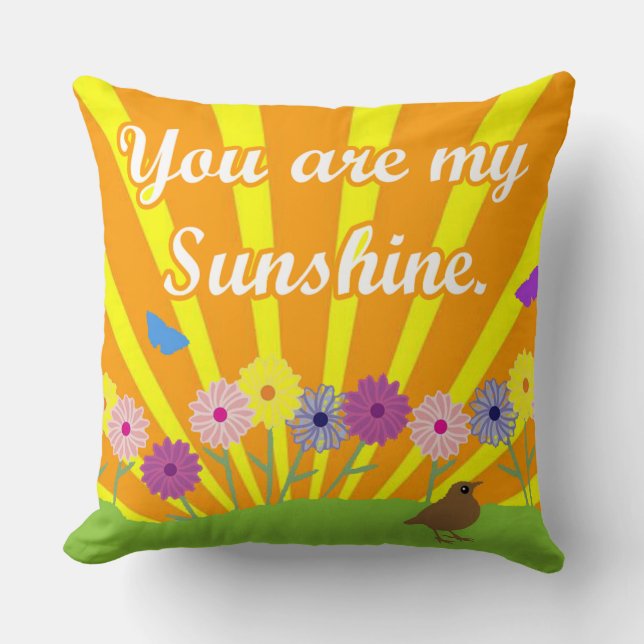 Coussin Tu Es Mon Soleil Mignon (Recto)