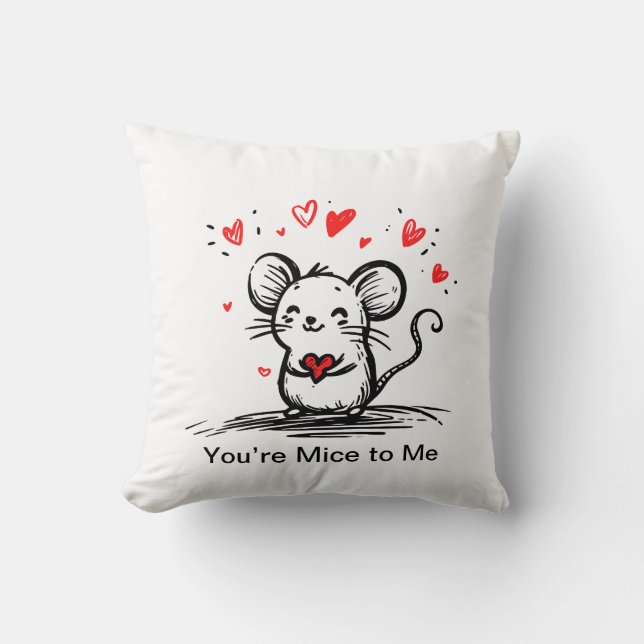 Coussin Tu es souris à mes yeux (Recto)