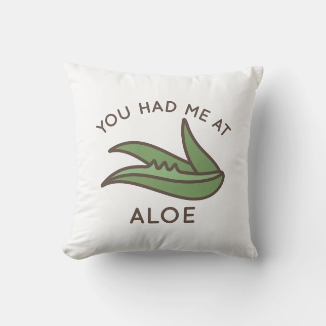 Coussin Tu M'As Eu À Aloe (Recto)