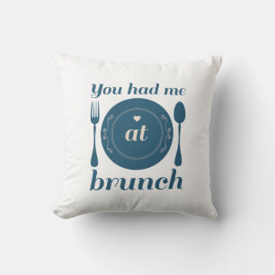 Coussin Tu M'As Eu À Brunch