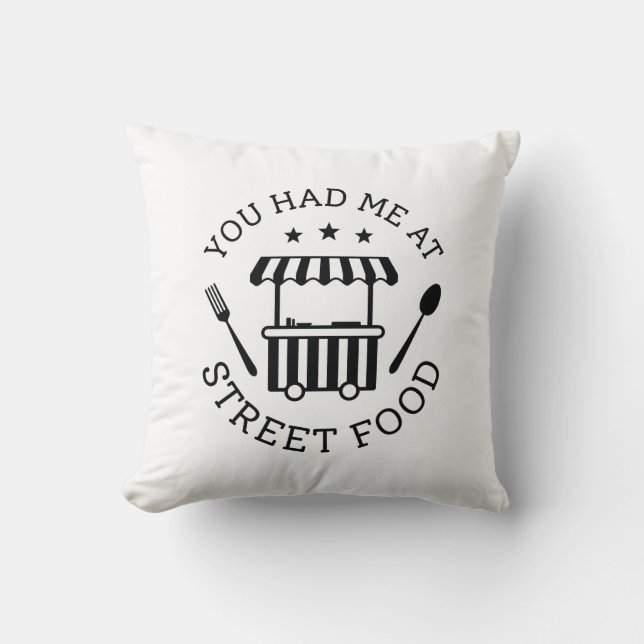 Coussin Tu M'As Fait Manger Dans La Rue (Recto)