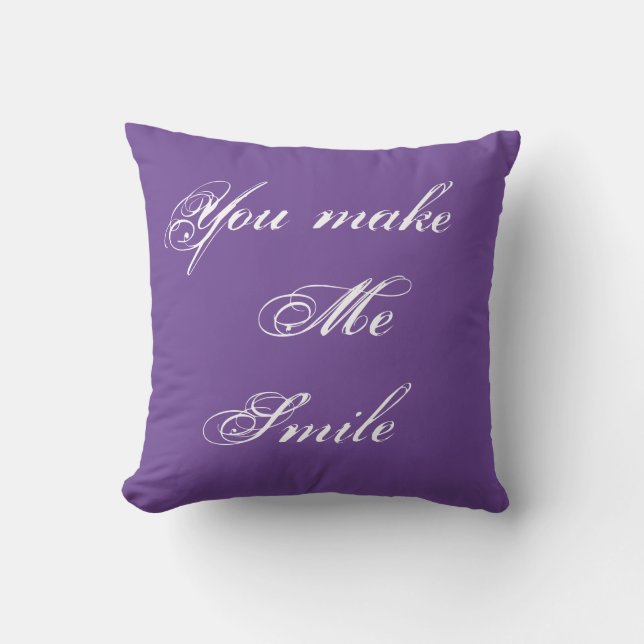 Coussin Tu me fais sourire (Recto)