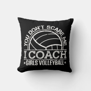 Coussin Tu ne me fais pas peur, j'enseigne le volley-ball