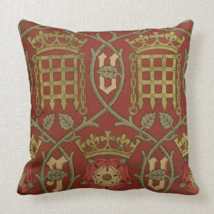 Coussin "Tudor s'est levé", papier peint de reproduction