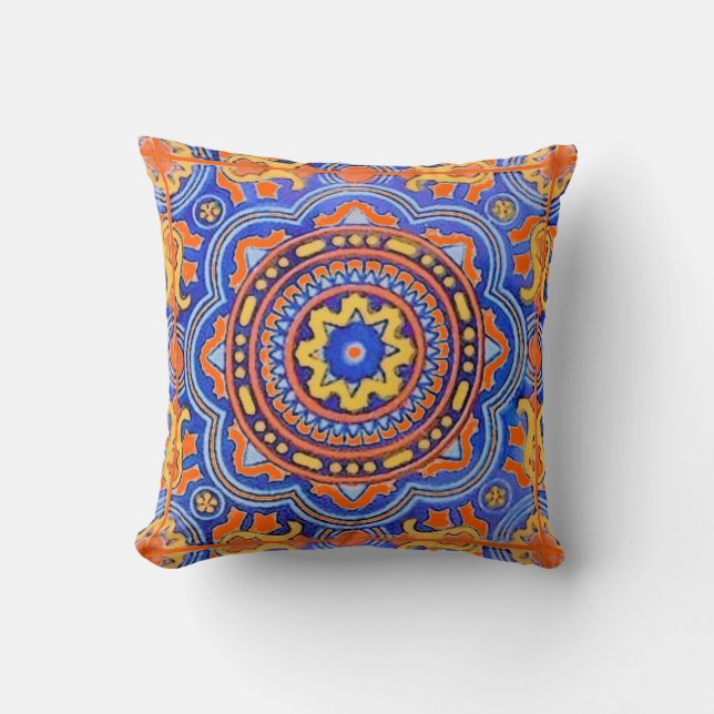 Coussin Tuile de Talavera (Recto)