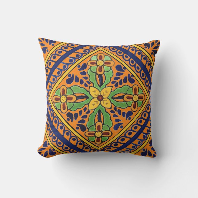 Coussin Tuile de Talavera (Recto)