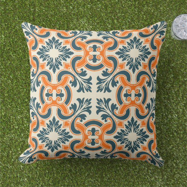 Coussin Tuile portugaise (Herbe)