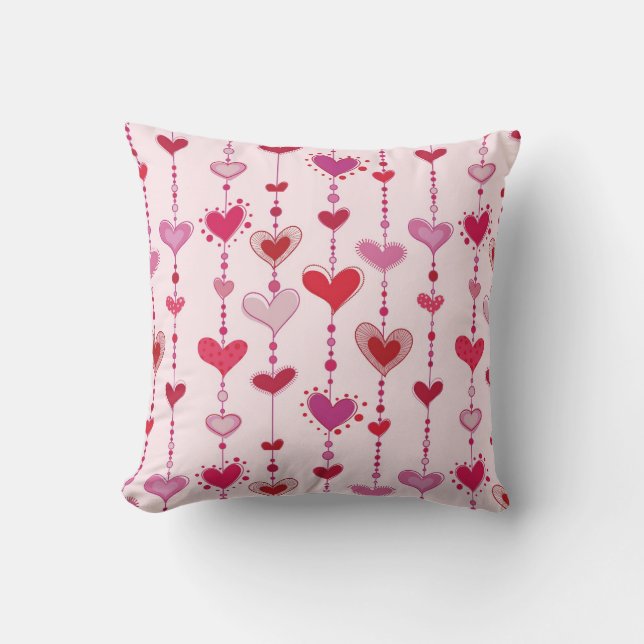 Coussin Tuiles de coeur (Recto)