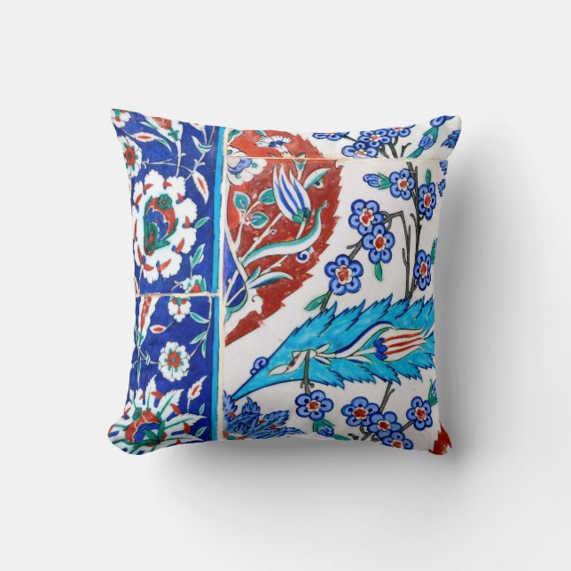 Coussin tuiles d'iznik vintages (Recto)