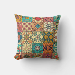 Coussin Tuiles portugaises : motif sans couture de style A