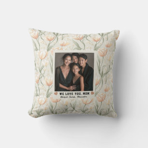 Coussin Tulip Floral Big Mom Mum Grand-mère Photo Sofa