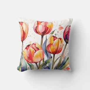 Coussin Tulip Gras Fleur Coloré Moderne