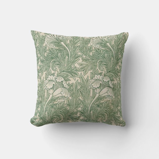 Coussin Tulip Motif (1875) Par William Morris (Recto)