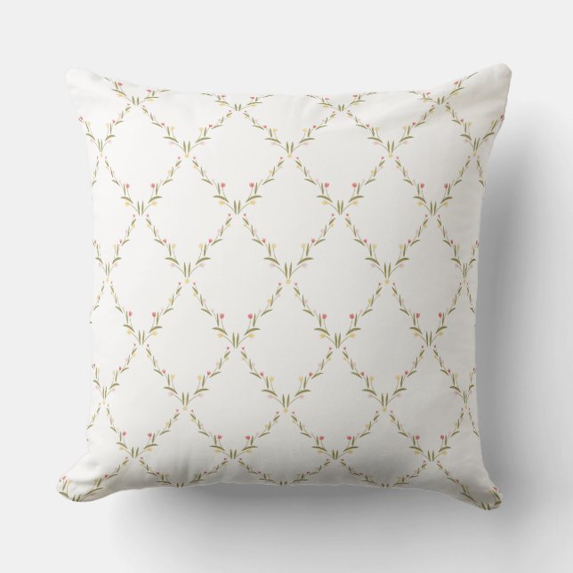 Coussin Tulip Throw Pillow (Recto)