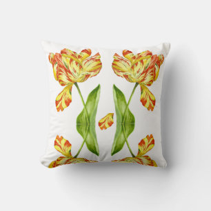 Coussin Tulipe ardente sur un carreau (ii)