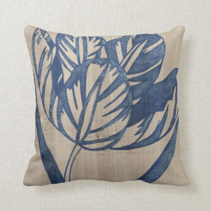 Coussin Tulipe d'indigo