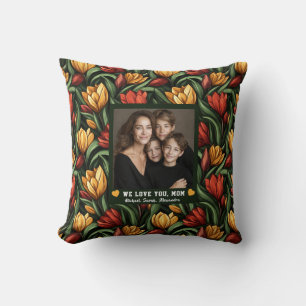 Coussin Tulipe Fleur Belle-Mère Maman Maman Anniversaire U