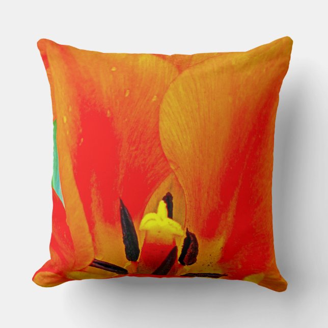 Coussin Tulipe orange (Recto)