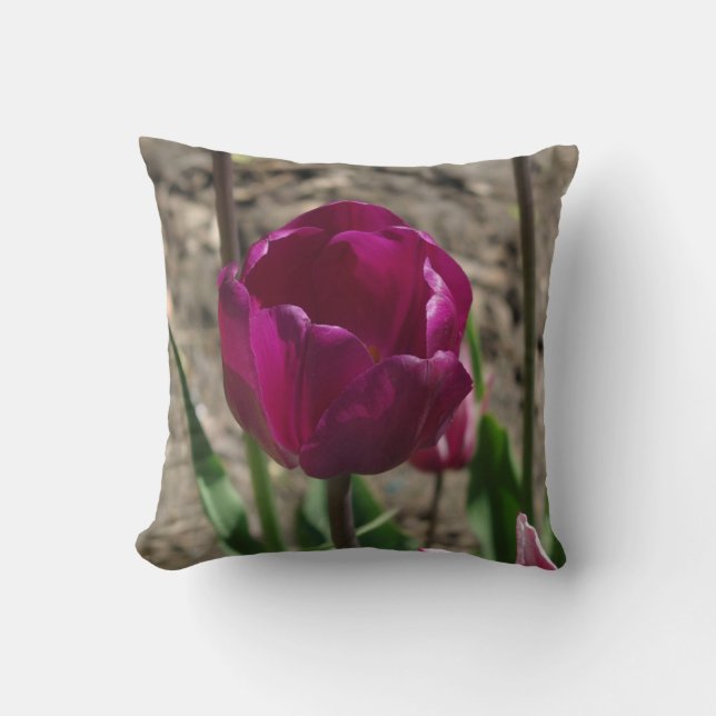 Coussin Tulipe pourpre (Recto)