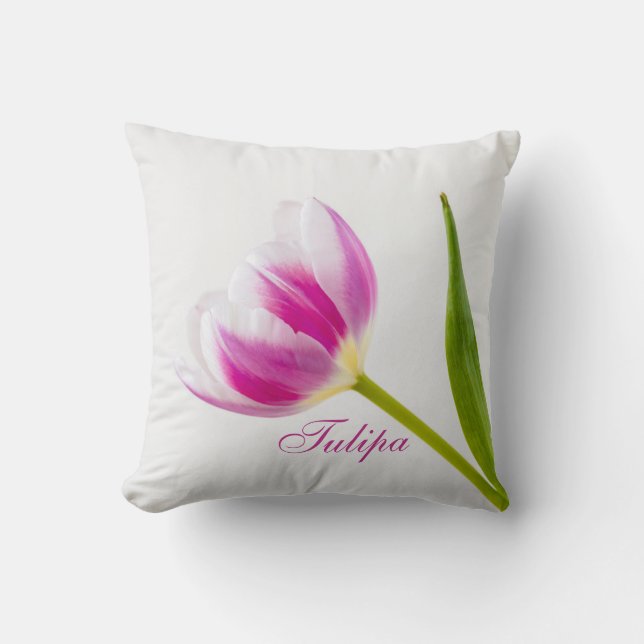 Coussin Tulipe rose (Recto)