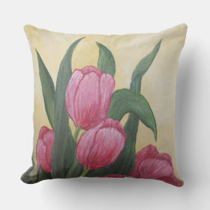 Coussin tulipes