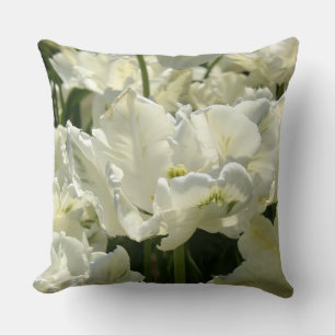 Coussin Tulipes blanches