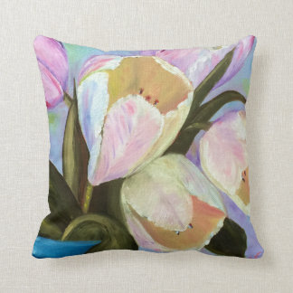 Coussin Tulipes dans le pot I