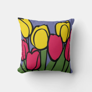 Coussin Tulipes de printemps