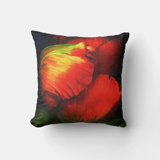 Coussin Tulipes de rougissement (Recto)