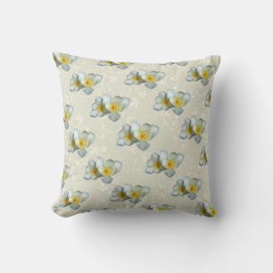 Coussin Tulipes Jaune Pâle Après la Pluie
