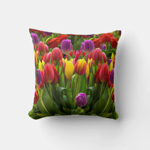 Coussin Tulipes lumineuses