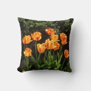 Coussin Tulipes orange/jaune