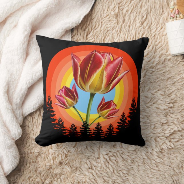 Coussin tulips nature botanical plant  (Couverture)