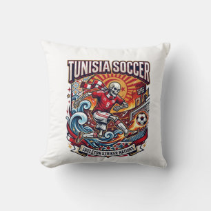 Coussin Tunisie Foot Skeleton Buteur Nations Premium Sp