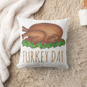 Coussin Turquie Day Plateau Thanksgiving Dîner Holiday