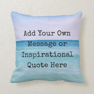 Coussin Turquoise Aqua Blue Calmer Citation Ocean Beach Wa