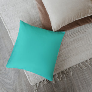 Coussin Turquoise Bleu Moderne du Milieu du Siècle