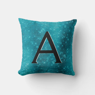 Coussin Turquoise Blue Sparkle
