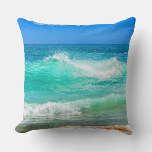 Coussin Turquoise et bleu