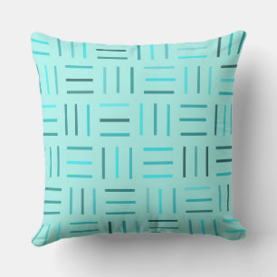 Coussin Turquoise géométrique