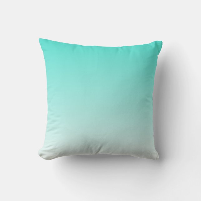 Coussin Turquoise Ombre (Recto)