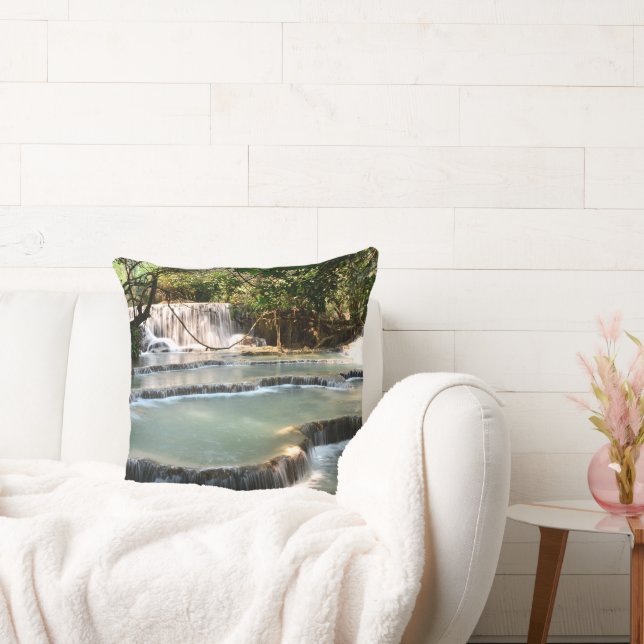 Coussin Turquoise shard at Tat Kuang Si (Canapé)