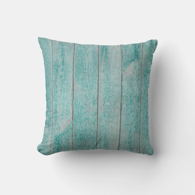 Coussin Turquoise Tiffany Aqua Glam Métallic Bois Maison (Recto)