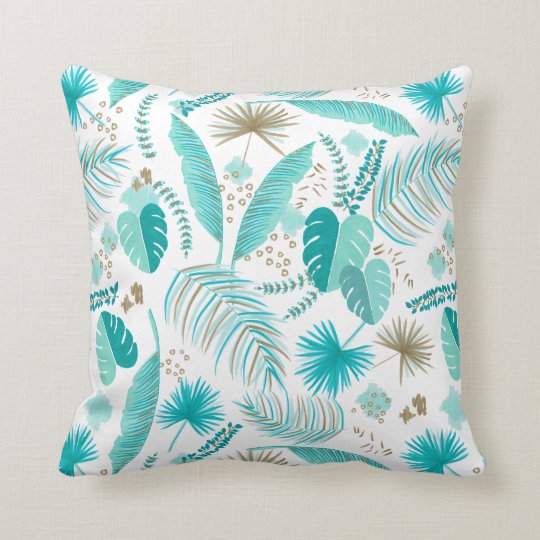 coussin turquoise