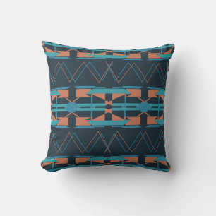 Coussin Turquoise Turquoise Rust Navy Horizontal Sud-Ouest