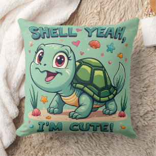 Coussin Turtle Kawaii mignonne avec jeu amusant Océan